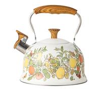 MotiveTech Whistling Kettle Lemon Pattern Coffee Kettle for Indoor Picnic Fishing