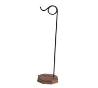 MotiveTech Wind Chime Holder, Drawing Brush Holder, Decorative Multifunctional Table Hanging Stand for Indoor And Office, Black Ring Hook