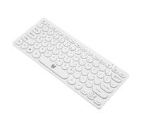 MotiveTech Wired Keyboard Silent Keystroke Mini High Reliability Practical USB Plug and Play 78 Keys for Laptop Personal Computer Home, White