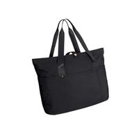 MotiveTech Women Tote Bag for Laptops Foldable Handbag Underarm for Travel Shopping, Black
