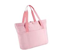 MotiveTech Women Tote Bag for Laptops Foldable Handbag Underarm for Travel Shopping, Pink