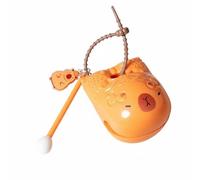 MotiveTech Wooden Drum Keychain Amusing Present Drum Toy Cute Sacabambaspis Pendant for Office , 3 Inch Capybara