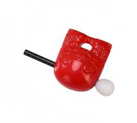 MotiveTech Wooden Drum Keychain Amusing Present Drum Toy Cute Sacabambaspis Pendant for Office , Red