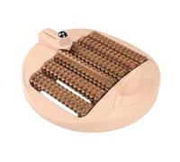 MotiveTech Wooden Foot Massagers Roller Massage Tool Relaxing Gifts During Watching TV, in Office Ornament Accessories, Dark Brown