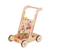 MotiveTech Wooden Infant Pusher with Activity Board Multi-Functional Infant Pusher with Activity Center Learning for Young Children, Infants, Nursery