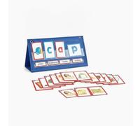 MotiveTech Word Building Desktop Pocket Chart Foldable Phonics Board with Cards Educational Word Spelling Board for Teachers, Young Learners, Homeschool