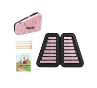 MotiveTech Xylophone with Carrying Case Tabletop Xylophone with Carry Case Portable Glockenspiel for Kids, Home Rehearsal Classroom, Preschool, Pink