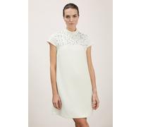 Motivi Minidress With Embroidered Collar White size 42 | Mini Dresses Outlet | Women | White 42