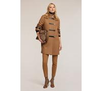 Motivi Mixed Wool Cloth Coat With Inserts Brown size 34 | Single Breasted Coats Outlet | Women | White 34