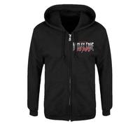 Motley Crue 40 Years Band Logo Zipped Hoodie S Black