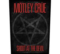Motley Crue Back Patch Shout At The Devil Pentagram Official Black Taglia unica