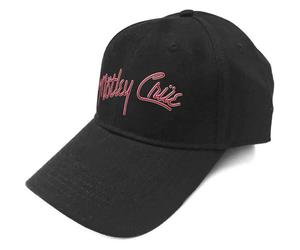 Motley Crue Baseball Cap Band Logo Shout at the Devil Official Black Strapback One Size