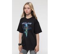 Motley Crue Blue Dragon T-Shirt in Black | Size: 12-13 Years Motley Crue Black 12-13 Years