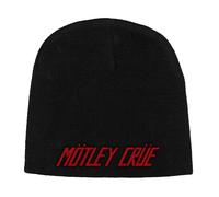 Motley Crue Classic Band Logo Beanie Hat in Black Motley Crue Black One Size