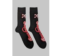 Motley Crue Dr Feelgood Band Logo Ankle Socks in Black Motley Crue Black One Size