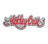 Motley Crue Dr Feelgood Logo Badge (One Size) (Red/Silver)