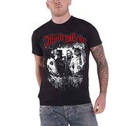 Motley Crue Men's Greatest Hits Bandshot Regular Fit Round Collar Short Sleeve T-Shirt, Black, Medium