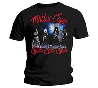 Motley Crue Official Metal T Shirt Girls Girls Girls 'Smokey Street' XL