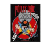 Motley Crue Patch Allister Fiend Band Logo Official Woven (10cm x 10cm) One Size