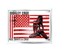 Motley Crue Pin Badge: Red, White & Crue