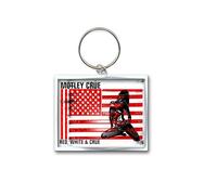 Motley Crue Red White & Crue Keyring Motley Crue White One Size