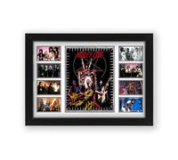 Motley Crue Signed Poster Print - Limited Edition Autograph Fan Gift - Collectible Memorabilia Merchandise (Framed A4 (30x21cm))