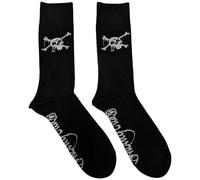 Motley Crue Skull Band Logo Ankle Socks in Black Motley Crue Black One Size