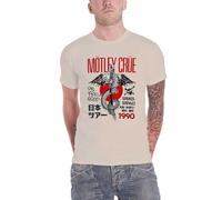 Motley Crue T Shirt Dr Feelgood Japanese Tour 90 Official Unisex Natural XL