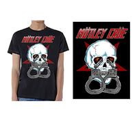 Motley Crue - T-Shirt # L Unisex Black # Skull Cuffs 2