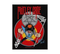 Collection Woven Patch Motley Crue Allister Fiend Band Logo Black 10 x 10 cm