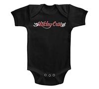 Motley Crue - Unisex-Baby Red & White Logo Onesie, 3-6 Months, Black