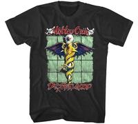 Motley-Crue Unisex T Shirt - Dr Feelgood Album Cover Graphic Tee 3XL Black