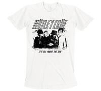 Motley Crue Unisex T-Shirt: Stencil (White)