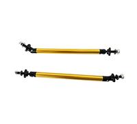 MOTLTECH Splitter Rods,150mm Adjustable Front Bumper Lip Splitter Strut Rod Tie Support Bars,Gold 2pcs