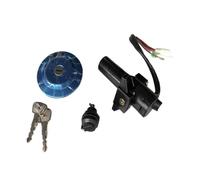 MOTMKUKPAM Motorcycle Scooter Ignition Switch Lock Fuel Gas Cap Lock Key Set Fit For Yamaha YBR 125 YB 125 YB125 YBR125 2002-2013(YBR125)