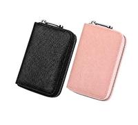 motmucot 2 Pack Mens Card Holder Wallet Bank Card Protector | Minimalist Card Wallet,PU Leather Card Holder for ID, Bank, Business
