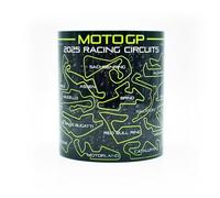 Moto 2025 Season Circuits Mug - Neon Green Edition - Race Tracks Outlines - Racing Motorbikes - Quartararo - Marquez - Bagnaia - Gift Ideas - Coffee Cup - GP - Memorablia - Championship - Grand Prix
