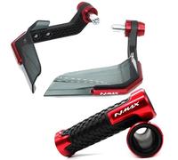 Moto 7/8'22MM Handlebar Handguard Hand Guards Shield Protector For NMAX125 NMAX155 NMAX 125 155 Handguards Handle Bar Guards Handle Hand Guards Protective Equipment(RED)