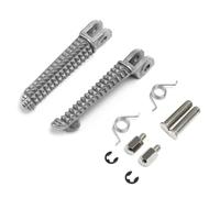 Moto Accessories Compatible With For YZF R6 2003-2020 For R6S 2003-2009 Motorcycle Front Footrests Foot Pegs Footrest Upgrade Parts Repair Replacement Accessories(Silver)