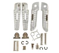 Moto Accessories Compatible With Suzuki For GSXR600 750 2006 2007 2008 2009 2010 2011 2012 2013 2014 Motorcycle Front Rear Footrest Foot Pegs Upgrade Accessories(Chrome)