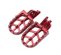 Moto Accessories For KX250F 2006-2018 For KX250 2019 2020 2021 2022 For KX450F 2007-2018 Motorcycle Foot Rests Footrest Footpegs Pegs Pedals Upgrade Replacement Parts(Red)