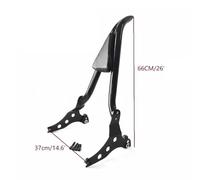 Moto Backrest Pad Motorcycles Rear Backrest Rear Passenger Pad 26" Tall For Softail For Fat Boy 2018-2025 For Breakout 13-25