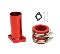 Moto Bike Carb Kit Intake Manifold Carburetor Adapter Set Engine Connector For PWK 21-30MM For Mikuni VM(Red)