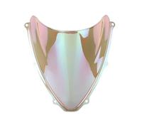 Moto Deflector Compatible With Suzuki For GSXR600 750 2006 2007 K6 Motorcycle Double Bubble Windshield Deflector Protector Wind Screen Motorbike Windshield(White Iridium)