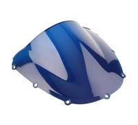 Moto Deflector For CBR954RR 2002 2003 Motorcycle Windshield Windscreen Double Bubble Wind Screen Motorbike Windshield Windscreen Deflector Upgrade Accessories(Blue)