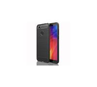 TECHGEAR Moto E6 Play Case [Stealth Case] Flexible, Shockproof, Ultra Slim, Soft TPU Protective Shell Cover with Carbon Fibre Detailing Designed for Motorola Moto E6 Play - Black
