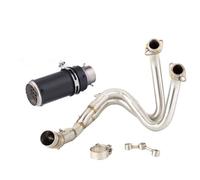 Moto Exhaust Pipe For Kawasaki For ER6N For ER6F For Versys 650 For Z650 For Ninja 650 Exhaust Front Link Pipe Muffler DB Killer Muffler Exhaust(Color 4)