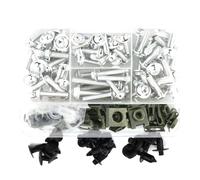 Moto Fasteners Compatible With CBR125R For CBR150R For CBR300R Motorcycle Accessories Fairing Windshield Bolts Screws Kit Nut Clips(Silver)