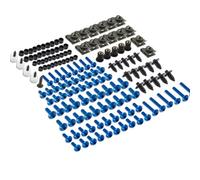 Moto Fasteners Compatible With Ducati For Multistrada 1000 1100 1200 749 999 848 1098 1198 190PCS Motorcycle Body Fairing Bolt Screw Bolts And Nuts Set(Blue)