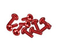 Moto Fasteners Compatible With For Ninja For 250R EX250J For Ninja 300 EX300A For Ninja 500 EX500D 10xMotorcycle Nuts And Bolts Set Bodywork Fairing Screw Set(Red)